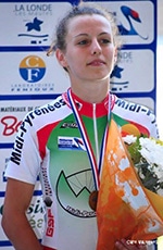 Valentine Fortin, championne cycliste